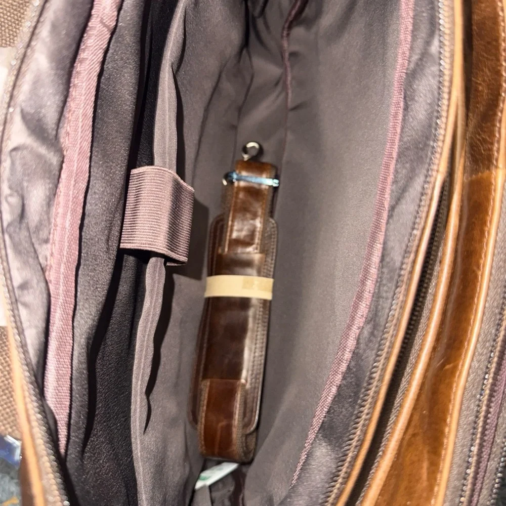 Augus Business Travel Briefcase Genuine Leather Duffel Bags